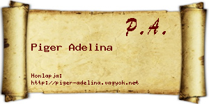 Piger Adelina névjegykártya